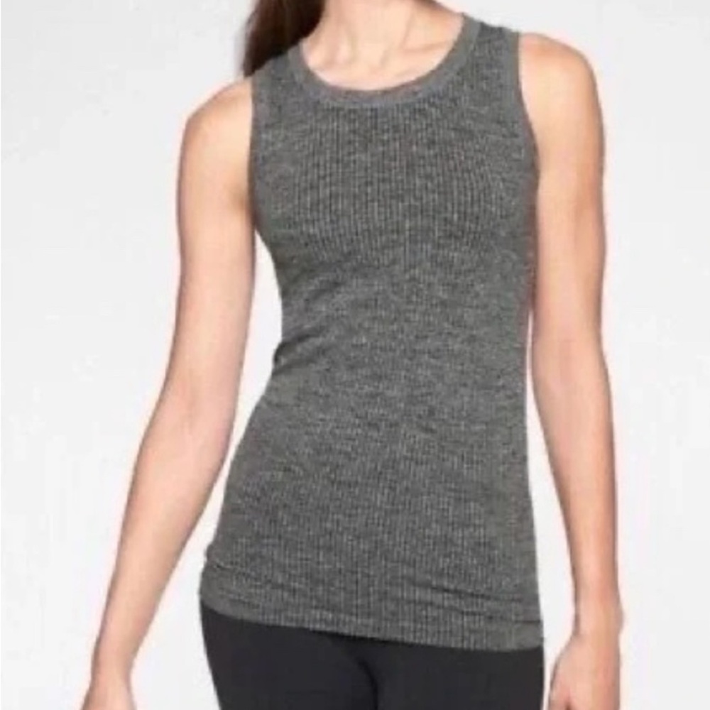 Athleta Charcoal Renew CYA Ribbed Tank Small